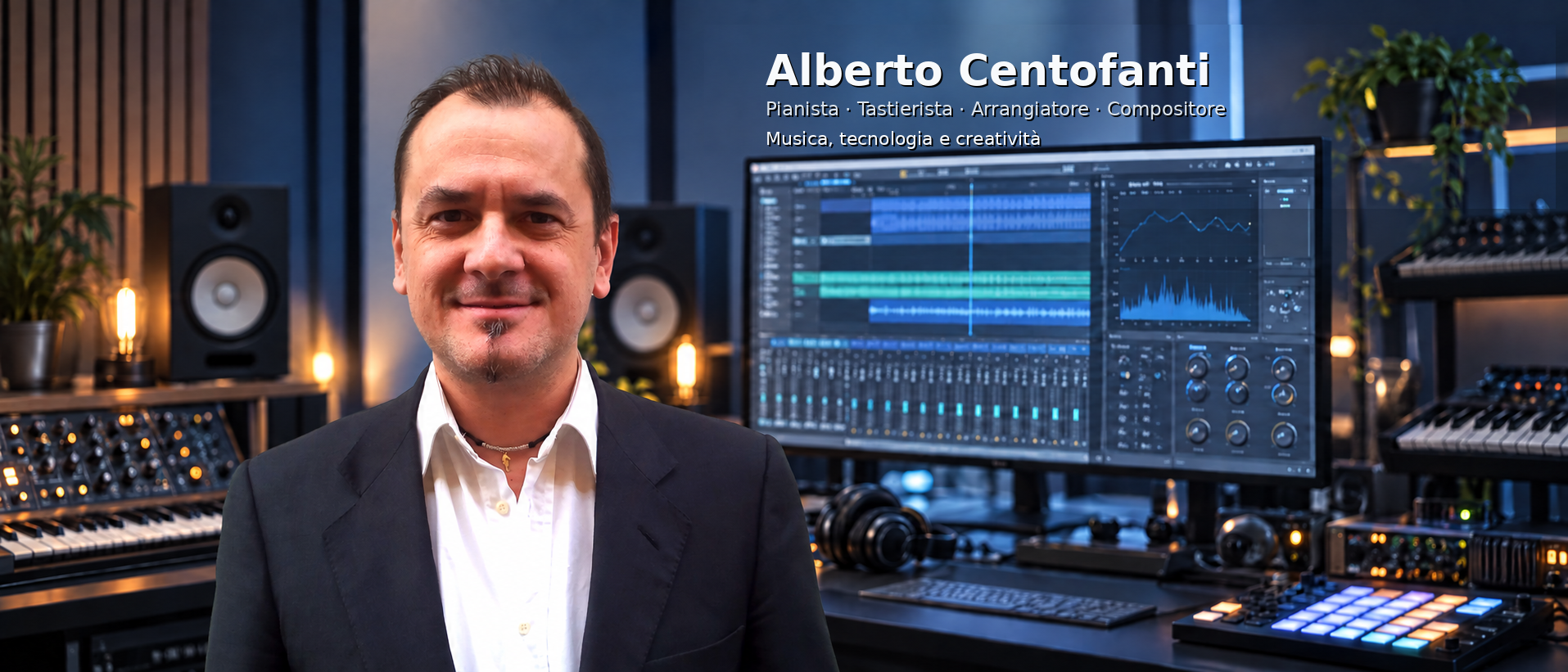 Alberto Centofanti al pianoforte